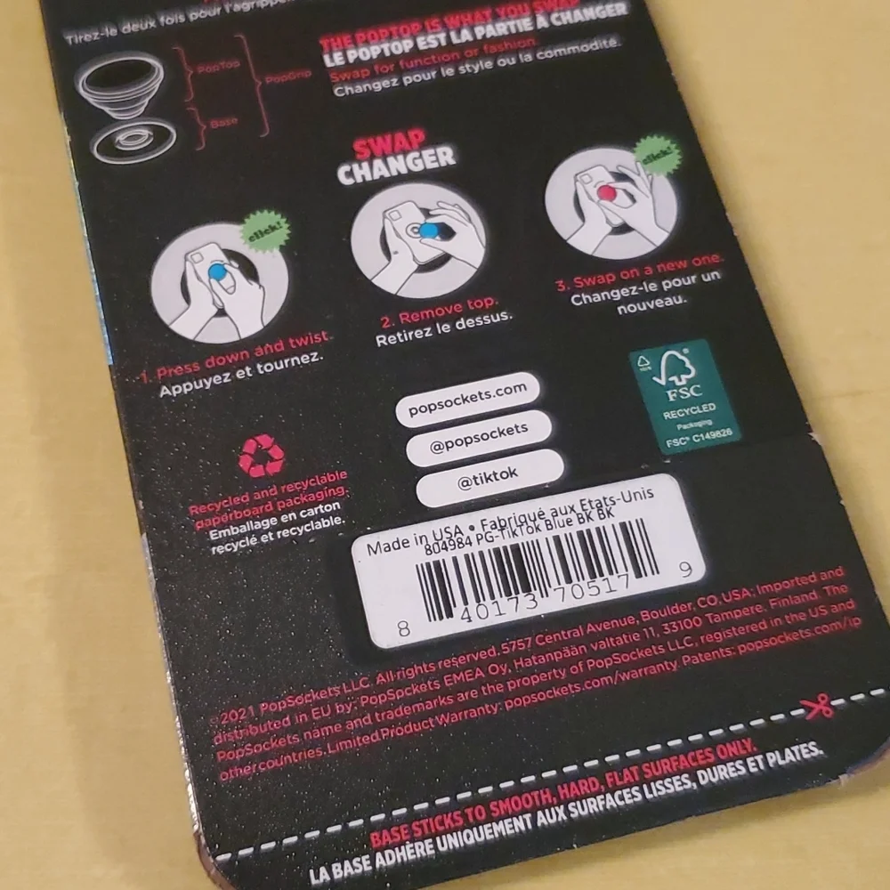 Tik Tok Popsocket - Blue